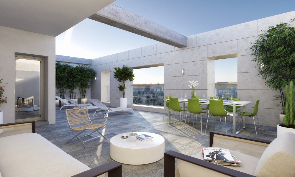 Terraza exterior moderna