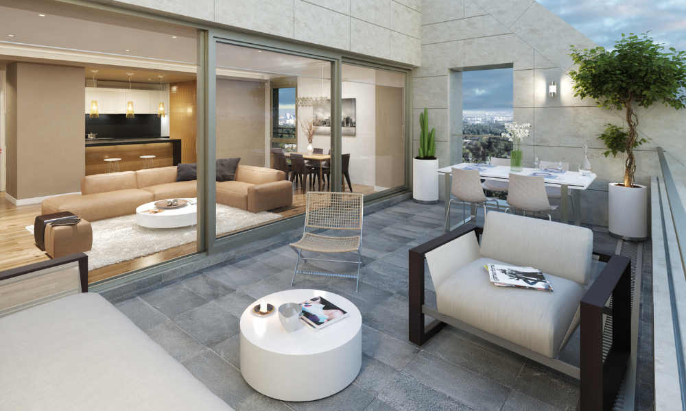 Terraza exterior moderna